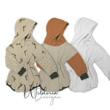 Load image into Gallery viewer, Cinched Sweater Romper with Hood