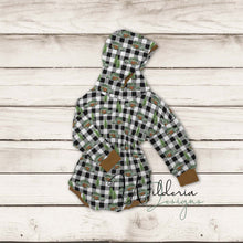 Load image into Gallery viewer, Cinched Sweater Romper with Hood