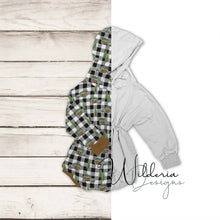 Load image into Gallery viewer, Cinched Sweater Romper with Hood