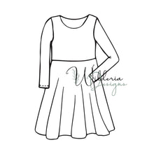 Load image into Gallery viewer, Circle Skirt Dress - Multiple Sleeve Options