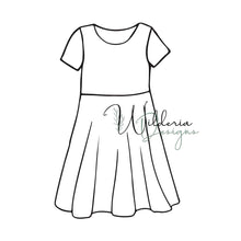 Load image into Gallery viewer, Circle Skirt Dress - Multiple Sleeve Options