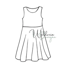 Load image into Gallery viewer, Circle Skirt Dress - Multiple Sleeve Options