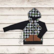 Load image into Gallery viewer, Zip Up Raglan