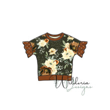 Load image into Gallery viewer, Dolman Tee Ruffle Add-On Mockup (Short Sleeve)