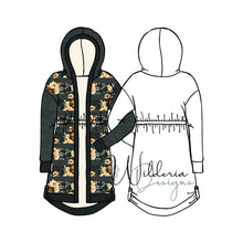 Load image into Gallery viewer, Drawstring Waist Cardigan Mockup