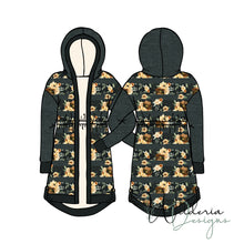 Load image into Gallery viewer, Drawstring Waist Cardigan Mockup