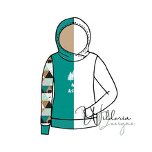 Load image into Gallery viewer, Fold Over Hood Sweater Mockup