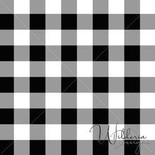 Load image into Gallery viewer, Gingham - Black - Rustic Floral Coordinate