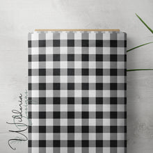 Load image into Gallery viewer, Gingham - Black - Rustic Floral Coordinate
