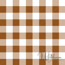 Load image into Gallery viewer, Gingham - Caramel - Rustic Floral Coordinate