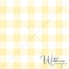 Load image into Gallery viewer, Gingham - Pastel Yellow - Rustic Floral Coordinate