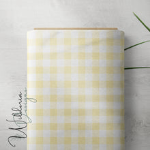 Load image into Gallery viewer, Gingham - Pastel Yellow - Rustic Floral Coordinate