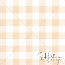 Load image into Gallery viewer, Gingham - Peach - Rustic Floral Coordinate