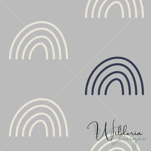 Load image into Gallery viewer, "Golden Dreams" Rainbow Waves - Silver