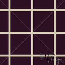Load image into Gallery viewer, "Harvest" Grid Check - Eggplant