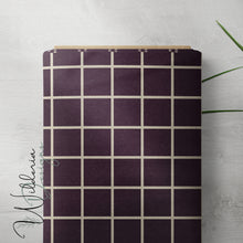 Load image into Gallery viewer, "Harvest" Grid Check - Eggplant