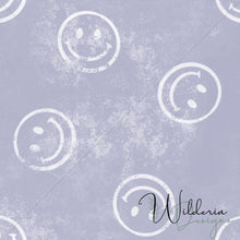 Load image into Gallery viewer, "Emoji That!" Grunge Smile - Muted Purple