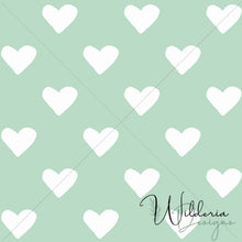 Load image into Gallery viewer, "Vintage Spring" Hearts - Pistachio