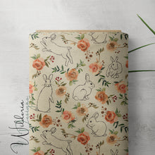 Load image into Gallery viewer, "Hop To It" Cottontail Family - Outline Floral - Birch