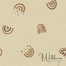 Load image into Gallery viewer, "Hop To It" Neutral Rainbows - Burlap - Birch