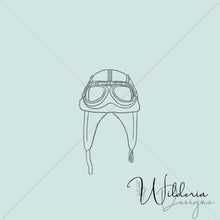 Load image into Gallery viewer, "Little Aviator" Collection Aviator Hat Panel - Celestial