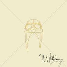 Load image into Gallery viewer, "Little Aviator" Collection Aviator Hat Panel - Dove