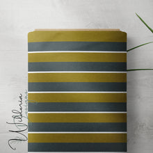 Load image into Gallery viewer, "My Little World" Collection - Double Stripe Aegean Dijon