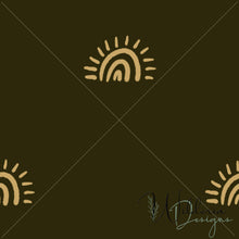 Load image into Gallery viewer, "My Little World" Collection Rainbow Sun - Moss