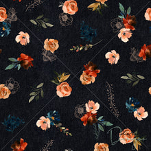 Load image into Gallery viewer, Autumn Florals - Denim