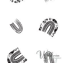 Load image into Gallery viewer, Mixed Media Rainbows *PNG Included