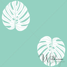 Load image into Gallery viewer, Monstera Silhouette - Turqouise
