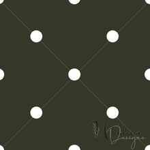 Load image into Gallery viewer, Polka Dots - Dark Olive - Rustic Floral Coordinate
