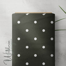 Load image into Gallery viewer, Polka Dots - Dark Olive - Rustic Floral Coordinate