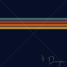 Load image into Gallery viewer, Retro Stripes Collection - Navy