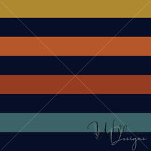 Load image into Gallery viewer, Retro Stripes Collection - Navy