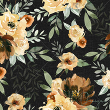 Load image into Gallery viewer, Rustic Florals - Black Linen **Limited Design**