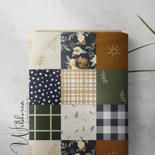 Load image into Gallery viewer, "Rustic Florals" Faux Quilt
