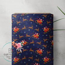 Load image into Gallery viewer, Santa & Reindeer Handdrawn Design