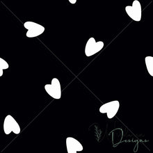 Load image into Gallery viewer, Scattered Hearts - Black