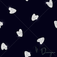 Load image into Gallery viewer, Scattered Hearts - Silver Sparkle
