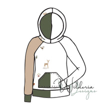 Load image into Gallery viewer, Scuba Hood Raglan Mockup