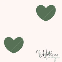 Load image into Gallery viewer, Simple Heart - Dark Sage