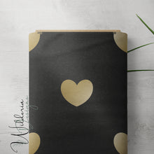 Load image into Gallery viewer, Simple Heart - Gold Charcoal