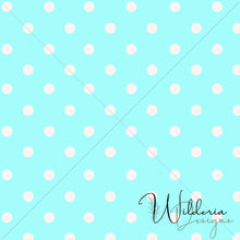 Load image into Gallery viewer, Spring Florals Mini Dots - Aqua