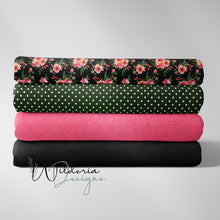Load image into Gallery viewer, Spring Florals Coordinating Linen - Black