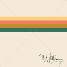 Load image into Gallery viewer, "Surfs Up" Colourblock Retro Stripe