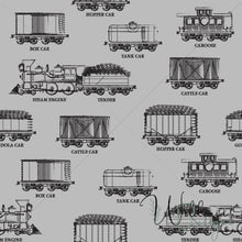 Load image into Gallery viewer, Train Cars - Grey