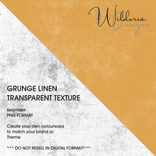 Load image into Gallery viewer, Grunge Linen Transparent Texture Overlay