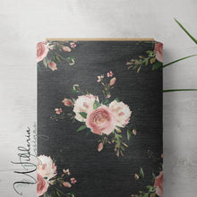 Load image into Gallery viewer, Vintage Floral Set Charcoal - Heathered & Sparkled Heather