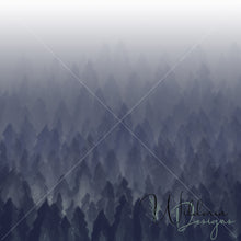 Load image into Gallery viewer, Watercolour Forest - Border Print - Navy